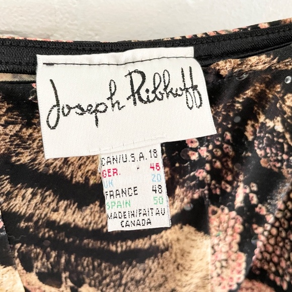 Joseph Ribkoff Maxi Skirt Y2K Mobwife Slinky Snakeskin Animal print fairy 18 - Picture 7 of 12